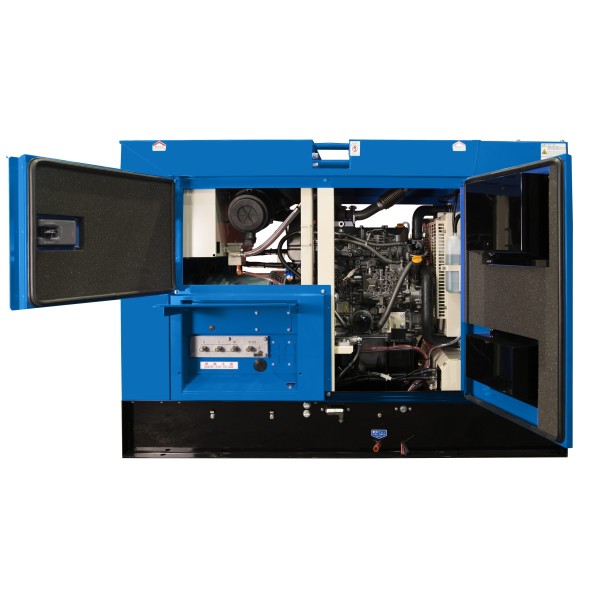 Denyo DCA-45ESY generator side service view